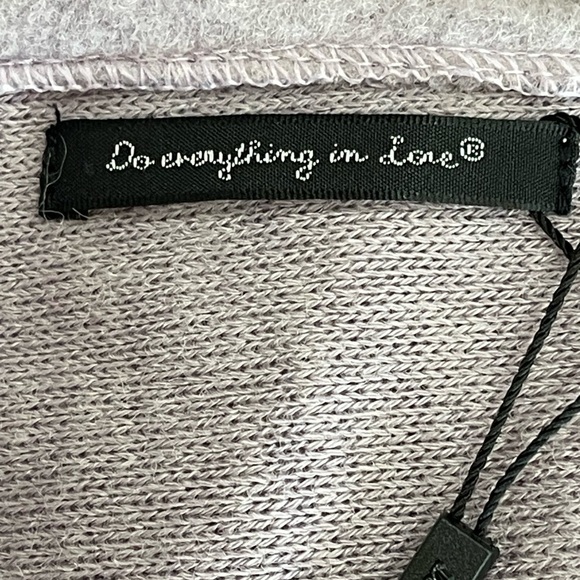 Do Everything in Love Lavender open front sweater with tie knot in back NWT - Picture 9 of 12